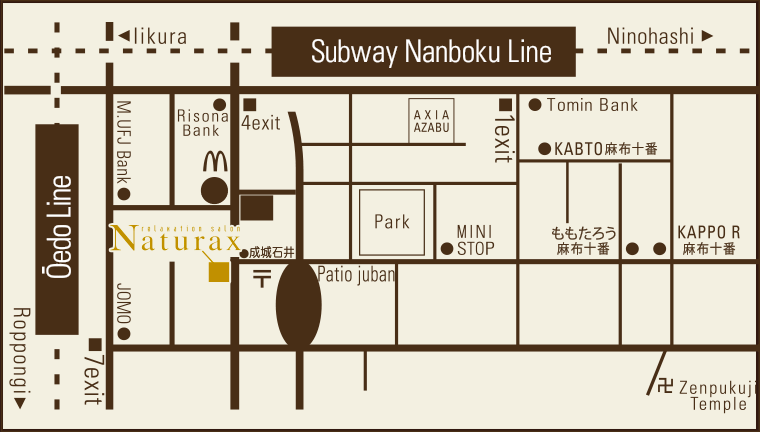 地下鉄東京メトロ南北線「麻布十番駅」より、徒歩約2分